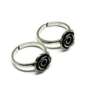 Anillo de plata de primera ley con punta para mujer, sortija, plata esterlina 925, oxidado - Product Image 4