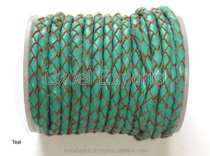 สายหนังถักทำจากหนังแท้คุณภาพสูง3Mm 4Mm 5Mm จากผู้จัดจำหน่ายขายส่งของอินเดียส่งออก Excel - Product Image 3