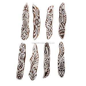 Handmade Floral Mix <b>Wooden</b> Textile Printing <b>Blocks</b> Decorative Art Craft Wholesaler <b>Wooden</b> Craft <b>Blocks</b> - Product Image 1