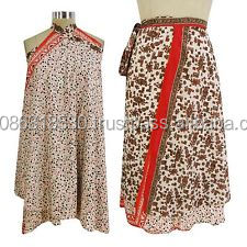 Silk Sari Patchwork doppels chich tiger und reversibler Wickel rock <span class=keywords><strong>Magic</strong></span> Around Röcke Indian <span class=keywords><strong>Vintage</strong></span> Kleid Strand kleidung <span class=keywords><strong>Wrap</strong></span> around - Product Image 4