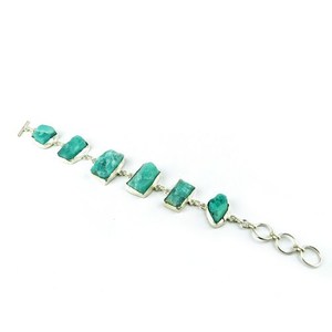 Pulsera de Amazonita con Aspecto Marino Fresco, Plata de Ley 925, Joyas Shri Ashapura, Estilo Clásico Cristiano, Novedades para Bodas y Fiestas - Product Image 4