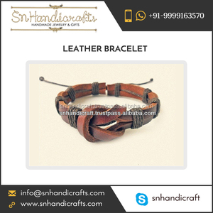 Premium Quality <b>Leather</b> Stud <b>Bracelet</b> for Men and Women - Product Image 1