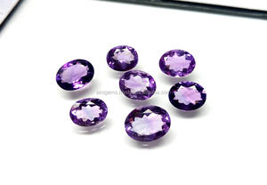 Piedra preciosa de amatista natural, tamaño personalizado, forma Ovalada para hacer joyas, amatista semipreciosa, piedra de corte facetado, regalo para ella - Product Image 5