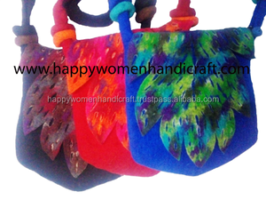 กระเป๋าช้อปปิ้งผ้าสักหลาดลายใบไม้ขนาดใหญ่พับได้หรูหราสำหรับผู้หญิงดีไซน์ล่าสุดจากผู้ส่งออก - Product Image 5