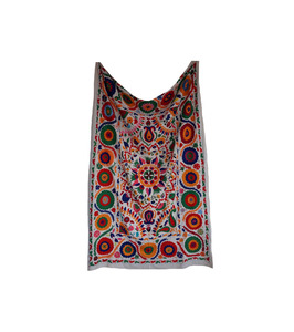 Indio bordado a mano Throw Twin Suzani Tapiz - Product Image 2