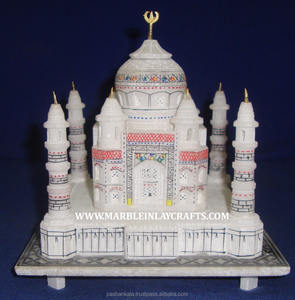 Modèle décoratif en marbre du Taj Mahal - Product Image 1