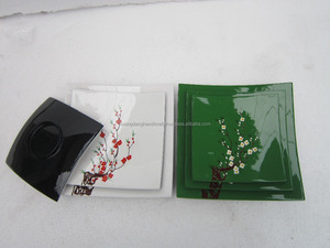 Set of three Flower Hand Painting Lacquer Trays Vietnam - Product Image 4