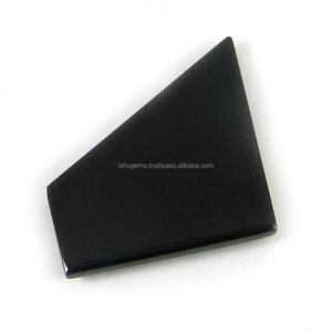 Gms-gemas sueltas para joyería, piedra Natural de chorro negra, cabujón con forma de lujo, 30x33mm, IG0502, 7,55 - Product Image 2