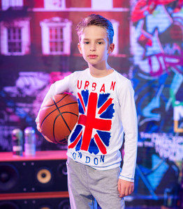 เสื้อยืดเด็กผู้ชาย ผ้าฝ้าย 100% แห้งเร็ว ลายพิมพ์ แบรนด์ BFL บริการ OEM เป็นมิตรกับสิ่งแวดล้อม แขนสั้น คุณภาพสูง ขายส่ง - Product Image 4