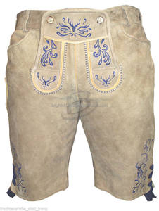 Alemán Lederhosen Trachten Lederhosen pantalón corto tradicional bávaro (alemán Lederhosen Tracht) - Product Image 5