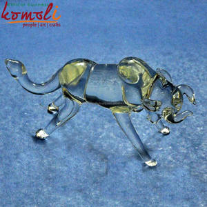 Escultura de Toro de Wall Street de cristal transparente hecha a mano, figurita de arte decorativa para escritorio de oficina o decoración del hogar - Product Image 3