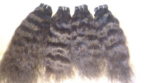 Extension de cheveux crépus ondulés naturels, body wave de qualité supérieure, cheveux lisses et bouclés, bonne texture - Product Image 3