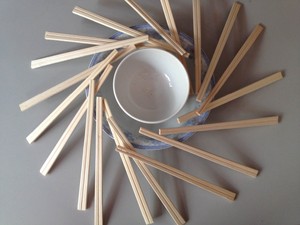 Baguettes jetables en bambou naturel écologiques personnalisées, emballées individuellement, surface lisse, pour la restauration - Product Image 4