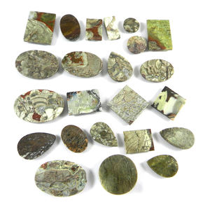 23 Piezas de Ágata Natural Laguna Lace, 100 g, Mezcla de Cabujones de Piedras Preciosas para Joyería - Product Image 2