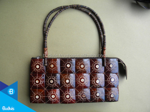 Top Model reciclado pintado Coco bolso para mujer al por mayor bolsos de hombro - Product Image 2