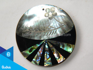 Joyería clásica para niños Concha de mar y colgante de resina - Product Image 3