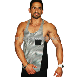 เสื้อกล้ามยิมสำหรับผู้ชาย,เสื้อกล้ามพิมพ์ลายแบบ T-Back แบบกำหนดเอง - Product Image 3