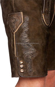 Authentique tenue Lederhosen allemande Lederhosen vêtements bavarois, BERGKRISTALL brun foncé (tenue traditionnelle) option personnalisée - Product Image 3