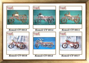 โมเดลรถจักรยานยนต์ตกแต่ง ของตกแต่งโลหะขนาดเล็ก - Product Image 4