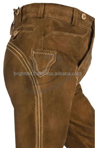 Oktoberfest allemand authentique Trachten Pantalon en cuir véritable Lederhosen pour hommes-Vêtements de fête de la bière bavaroise personnalisables