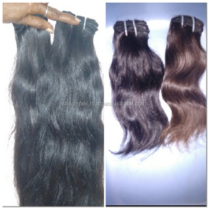 100% unporocess virgen indio Remy cabello humano de calidad de cabello weivng. ondulado natural tejido de cabello humano - Product Image 4