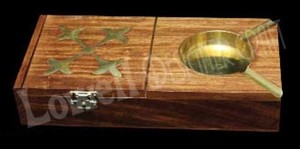 Wooden Handmade Ashtray With <b>Cigarette</b> Holder 8 Inch' - Product Image 4