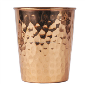 Gobelet en cuivre martelé 10 OZ du fabricant indien SAM Verres classiques écologiques - Product Image 1
