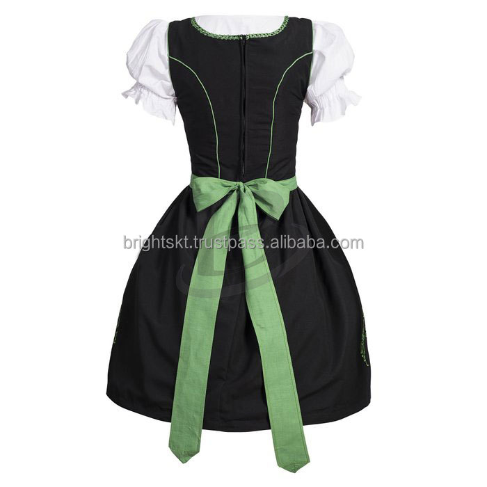 Womens Authentic German Mini Dirndl Oktoberfest Dress