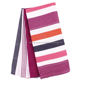 Torchon Rayures Serviette de cuisine Utilisation polyvalente Design élégant Torchon mieux noté Offre Spéciale exportateur en Inde .. - Product Image 1