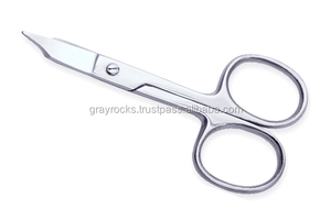 Ciseaux à cuticules professionnels en acier inoxydable de haute qualité, pierres grises pour manucure et soins personnels - Product Image 3