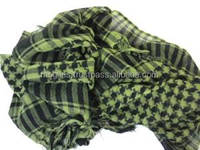100% pewarna benang katun syal buatan jacquard dengan syal Arab berkualitas baik, shemagh, keffiyeh