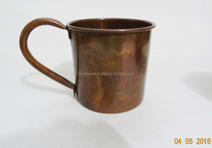 Taza de mula de Moscú de cobre puro 100%, taza de cóctel de punto de martillo de la mejor calidad, ecológica para fiesta de proveedor indio certificado - Product Image 2