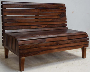 Asiento de Banco de cabina larga de madera de mango macizo Retro contemporáneo para granja, comedor, Bar, Hotel, eventos, ocio, diseño moderno, restaurante - Product Image 3