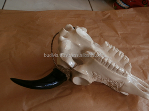 Cráneo de Vaca de Resina Natural en Oferta, Tallado Artístico para Decoración de Autos - Product Image 5