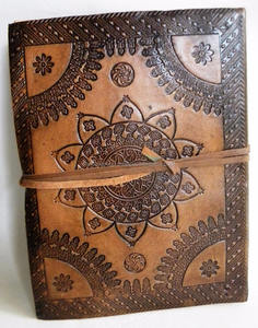 Fait à la main Vintage B5 taille cuir Journal Premium couverture rigide arbre de vie en relief intemporel bureau écriture cahier cadeau - Product Image 2