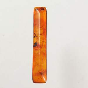 อำพันบอลติกธรรมชาติคุณภาพดี ทรงรี สีส้มแฟนซี แบบคาโบชอง พร้อมตัวเลือกปรับแต่ง - Product Image 5