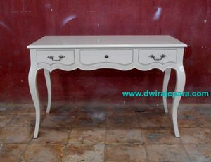 Muebles clásico Escritorio de madera maciza de caoba estilo francés de Color blanco - Product Image 2