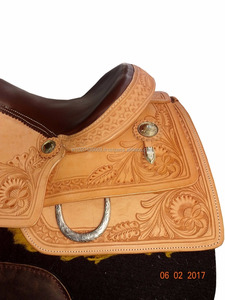 Silla de Montar a Caballo de Cuero Vacuno Occidental Personalizable Hecha a Mano por Rider's Trust, Modelo 20171 para Carreras de Barriles, Equitación y Reining - Product Image 3