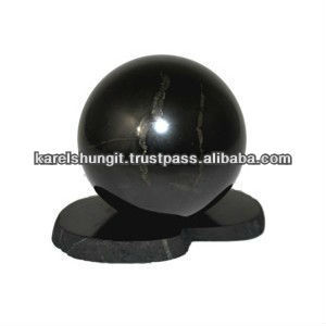 Esfera de Shungita Pulida de la República de Karelia - Product Image 2