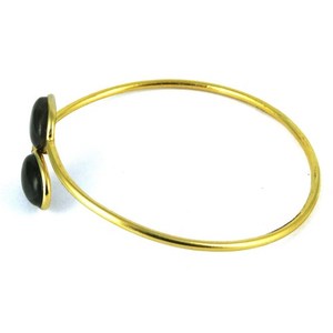 Posh Oval Shape Blue Labradorite 18K Gold Plated 925 Sterling <b>Silver</b> Bohemian <b>Charm</b> <b>Bracelet</b> Bangles <b>for</b> Women Unisex Party - Product Image 4