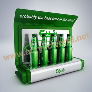 ชั้นวางขวดไวน์อะคริลิคยืนแสดงขวดไวน์อะคริลิคเคาน์เตอร์ขายปลีกด้านบนขวดไวน์อะคริลิค - Product Image 5