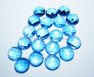 Venta al por mayor de piedras preciosas sueltas de Topacio Azul suizo de alta calidad natural semipreciosa corte brillante todos los tamaños disponibles competitivo - Product Image 1