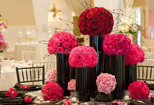 Florero cilíndrico de Metal con acabado blanco de Venta caliente para el hogar y la boda florero de Metal decorado hecho a mano en la India - Product Image 2