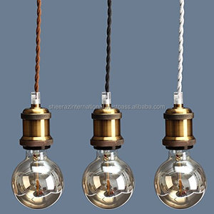 Candelabros de cristal de techo ajustables Edison Vintage colgante de luz y lámpara para el hogar hotel restaurante iluminación colgante - Product Image 2