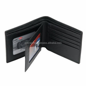 Portefeuille noir en cuir PU pour hommes, cadeaux d'affaires - Product Image 1