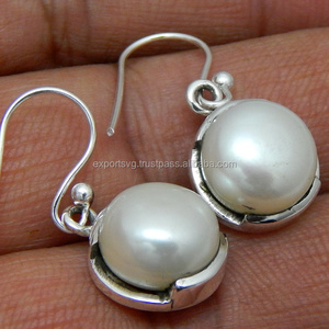 925 Sterling Silver Fine Stud <b>Earrings</b> <b>Cute</b> Pearl Gemstone Fashion Jewelry for Women Anniversary Party Wedding Gift Western - Product Image 2