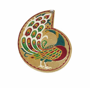 Boîte à chocolat décorative en meenakari faite à la main, motif paon |   Boîte de fruits secs |   Boîte de rangement au meilleur design - Product Image 4