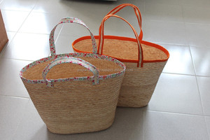 SAC DE PAILLE NATURELLE BON MARCHÉ DU VIET NAM_GOOD PRIX Sac de paille pour les vacances d'été à la plage Vietnam artisanat sac de feuilles de palmier - Product Image 5