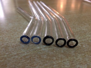 Ensemble de pailles à smoothie en verre nordique de style OEM, écologiques, logo personnalisé, boîte cadeau, utilisation en fête, accessoires de bar - Product Image 3