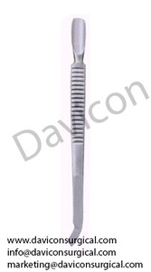 Outil de manucure poussoir à ongles à double extrémité avec métal manuel en acier inoxydable-pour le soin des cuticules - Product Image 2